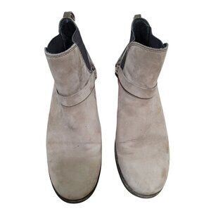 TEVA Tan Leather Chelsea Ankle Boots Waterproof Elastic Panels & Pull Tabs Size
